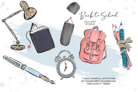Kawaii Backpack Clipart Cute Bag Clip Art Education Back to 