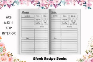 Blank Recipe Book Journal – KDP Interior Graphic by armanmojumdar49 ·  Creative Fabrica