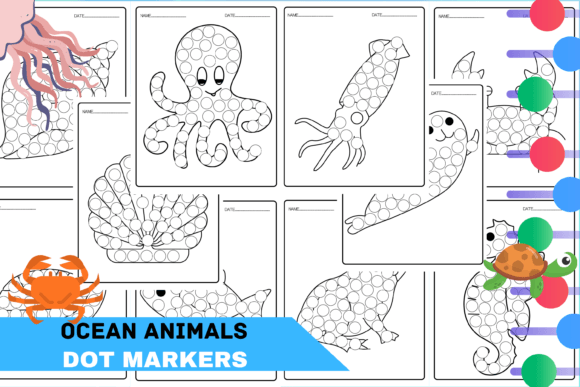 Dot Markers Activity Book Coloring Book Graphic by WORLD OF COLOR ·  Creative Fabrica