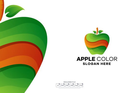 Apple Gradient Colorful Logo Design Graphic by yuanesei · Creative Fabrica