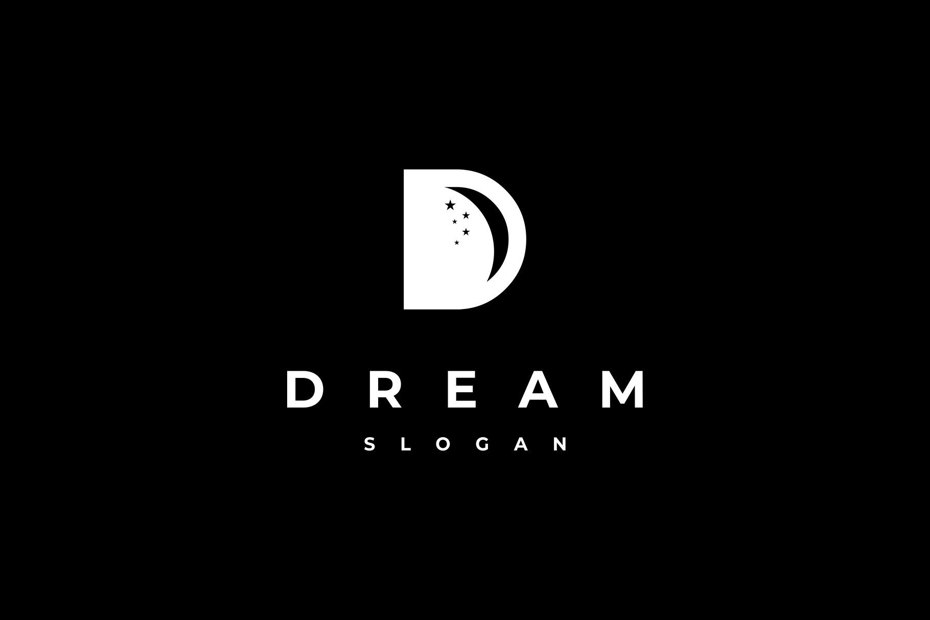 Letter D Crescent Moon Dream Logo Graphic By · Creative, 53% OFF