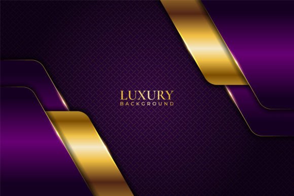 Elegant Purple And Gold Background