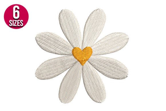 Daisy Flower Embroidery Pattern Printable PDF (Teacher-Made)