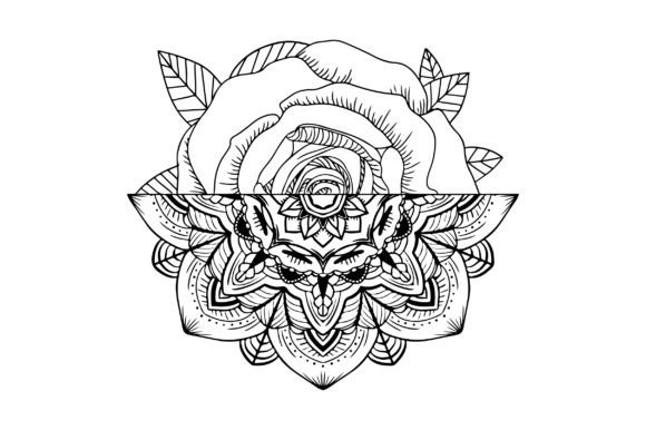 Rose Mandala SVG Cut file by Creative Fabrica Crafts · Creative