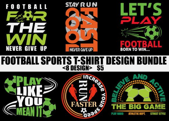 American Football T-Shirt Design Bundle Bundle · Creative Fabrica