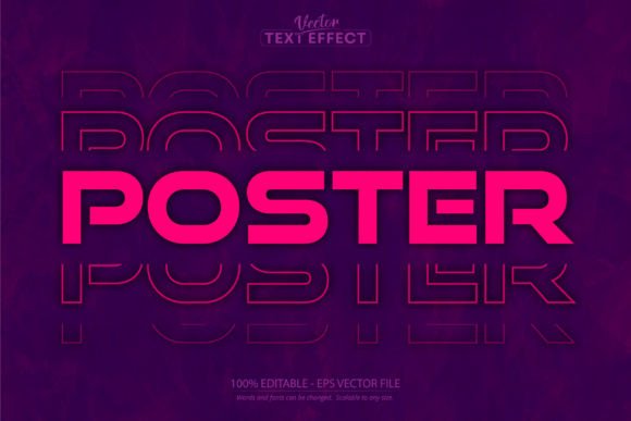 Poster Text Effect Editable Comic Graphic By Mustafa Beksen · Creative