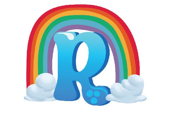 Letter R Rainbow Craft