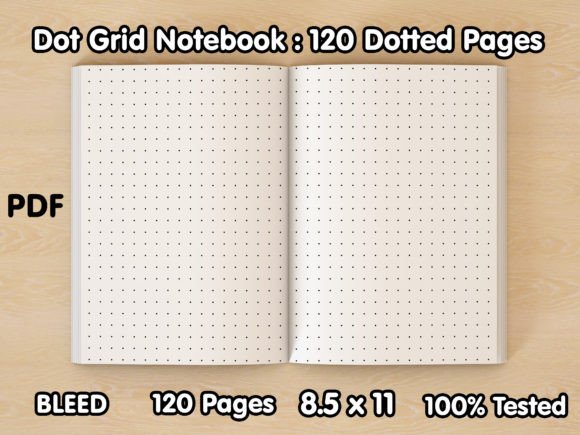 Dot Grid Sketchbook Mockup Stock Template
