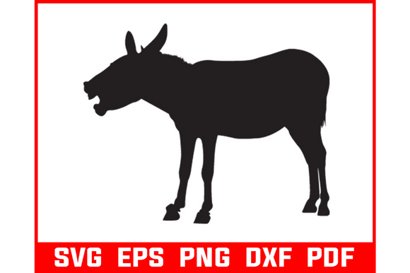 Donkey Svg | Donkey Side View Graphic by fashionzonecreations ...