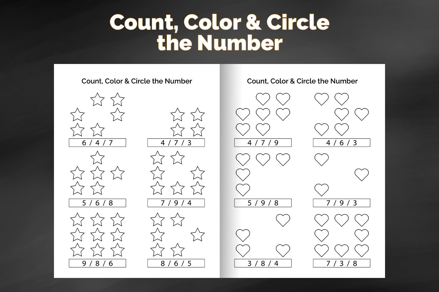 Count, Color the Number Kids Activity Graphic by sunjilcreative · Creative  Fabrica