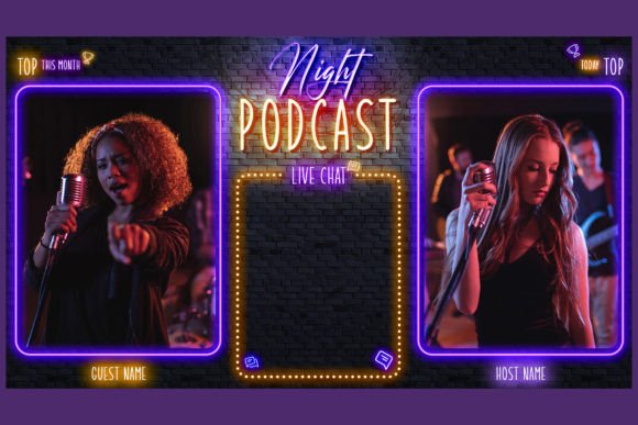 Just Chatting Twitch Overlays - Podcast Collection