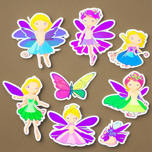 Fairy Stickers · Creative Fabrica