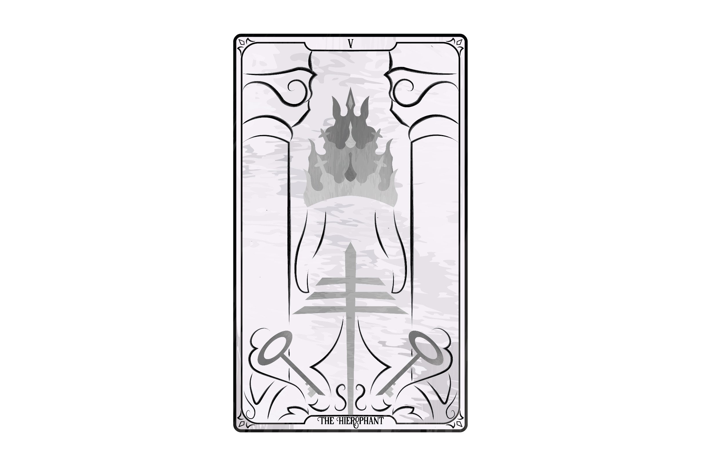Tarot Card Major Arcana the Hierophant SVG Cut file by Creative Fabrica ...
