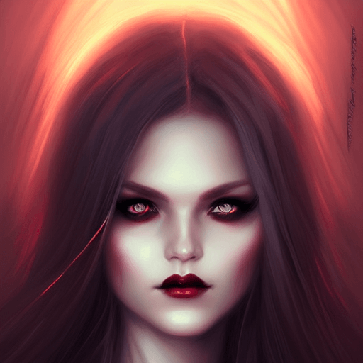 Beautiful Vampiress Portrait by Charlie Bowater and Artgerm · Creative ...
