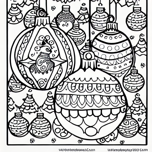 Christmas Coloring Page for Adults · Creative Fabrica