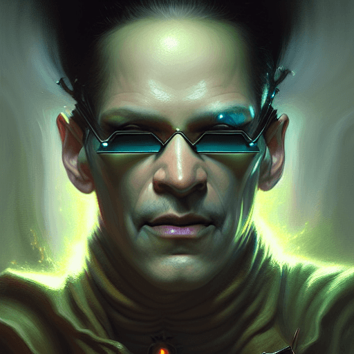 The Matrix Face a Highly Detailed Digital Painting by Jason Felix Steve ...