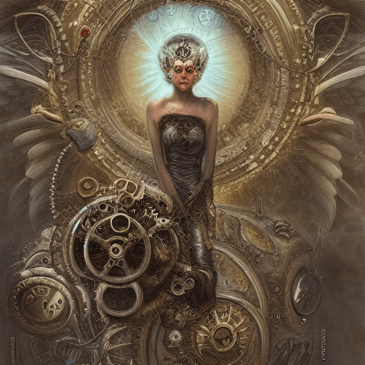 Tomasz Alen Kopera's Angel Intricate Extremely Detailed Mechanical ...