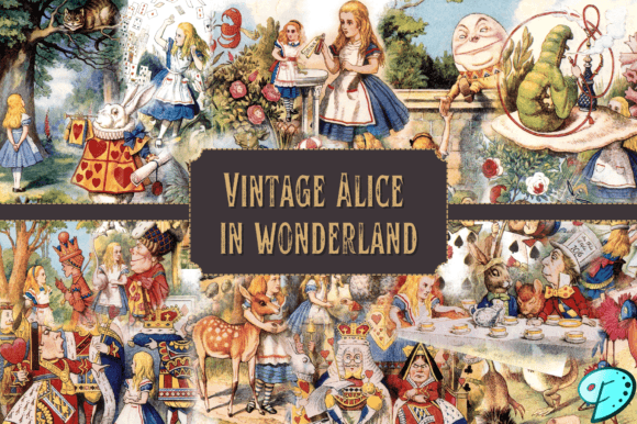 vintage alice in wonderland art
