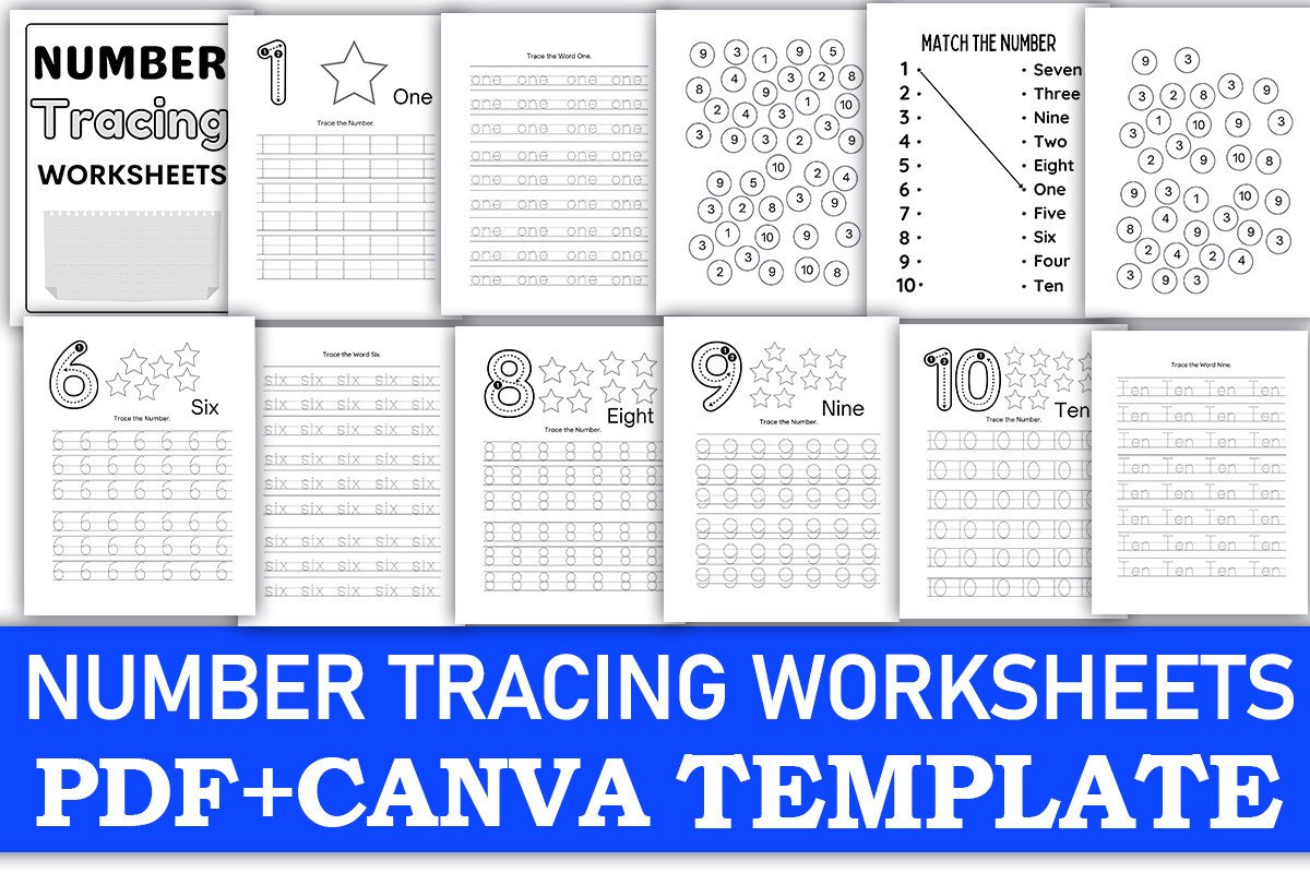 number-tracing-worksheet-canva-template-gr-fico-por-kdp-hut-creative-fabrica