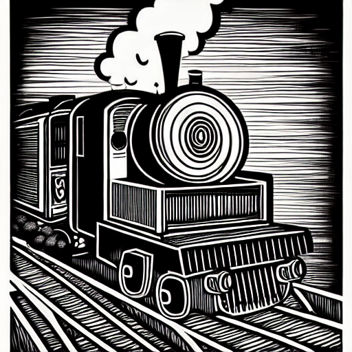 Vintage Steam Locomotive Graphic · Creative Fabrica