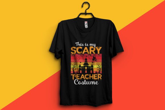 Scary Teacher Costume Halloween Design Graphic by Design_store · Creative  Fabrica