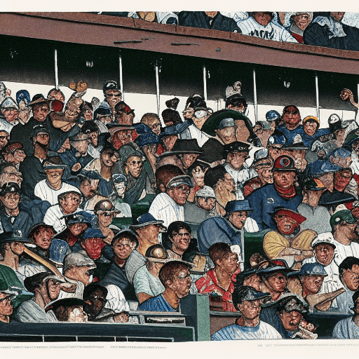 Angry Baseball Stadium Crowd PostApocalypse Horror Graphic · Creative ...