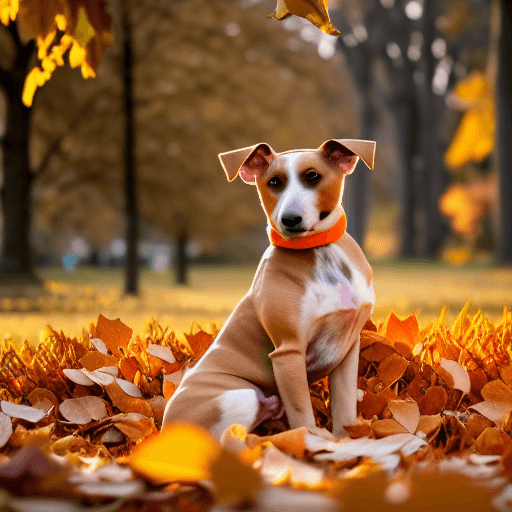 Fall Leaves Dog Leash 1