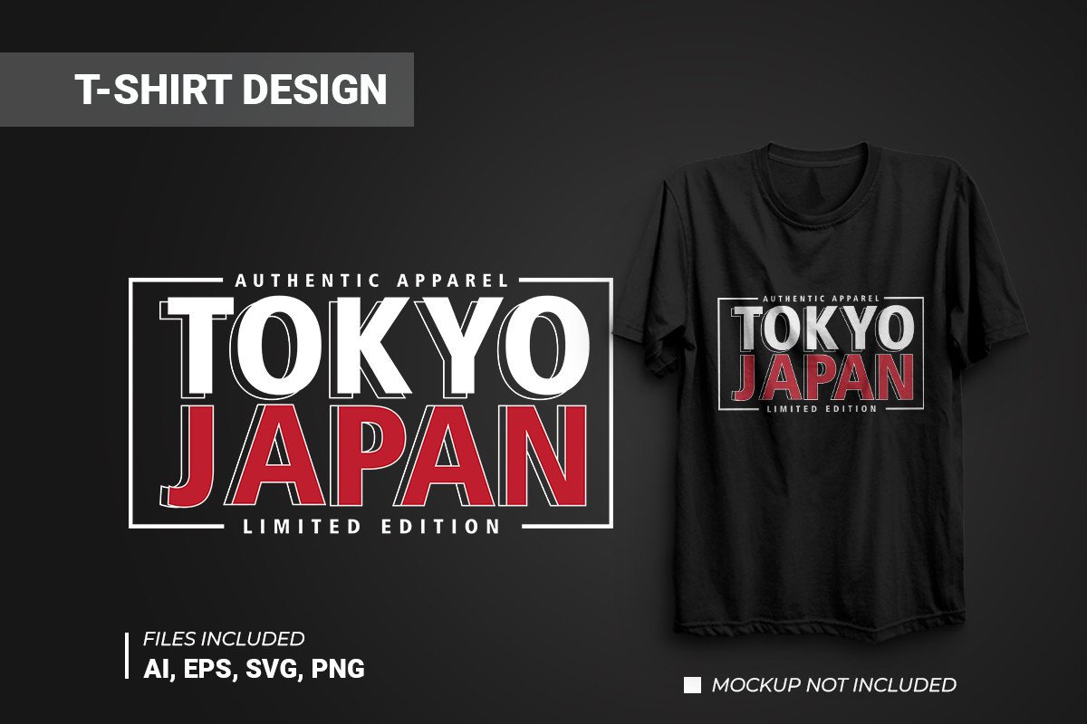Tokyo Japan Typography Vector Design Graphic by shazzadul · Creative ...