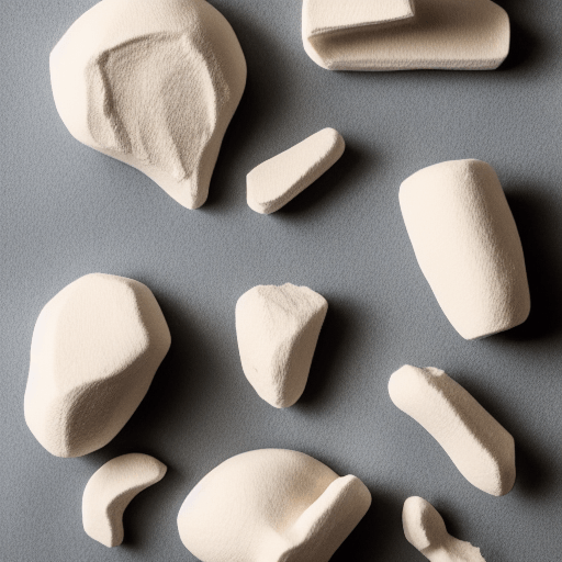White Bones Play Dough Flat Lay · Creative Fabrica