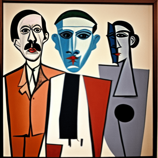 Hitler World War Style Picasso · Creative Fabrica