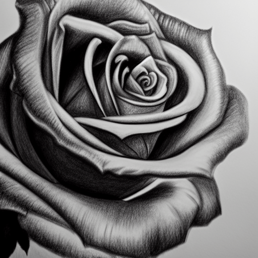 Realistic Drawing of a Dragon's Head Blooming from a Rose · Creative ...
