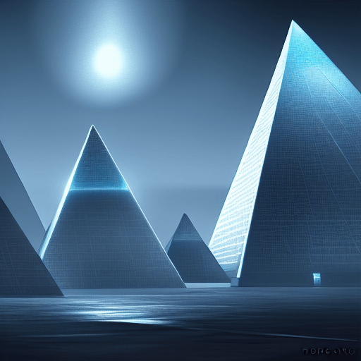 Cyber Pyramids Polar Cinematic Lighting Realistisches ...