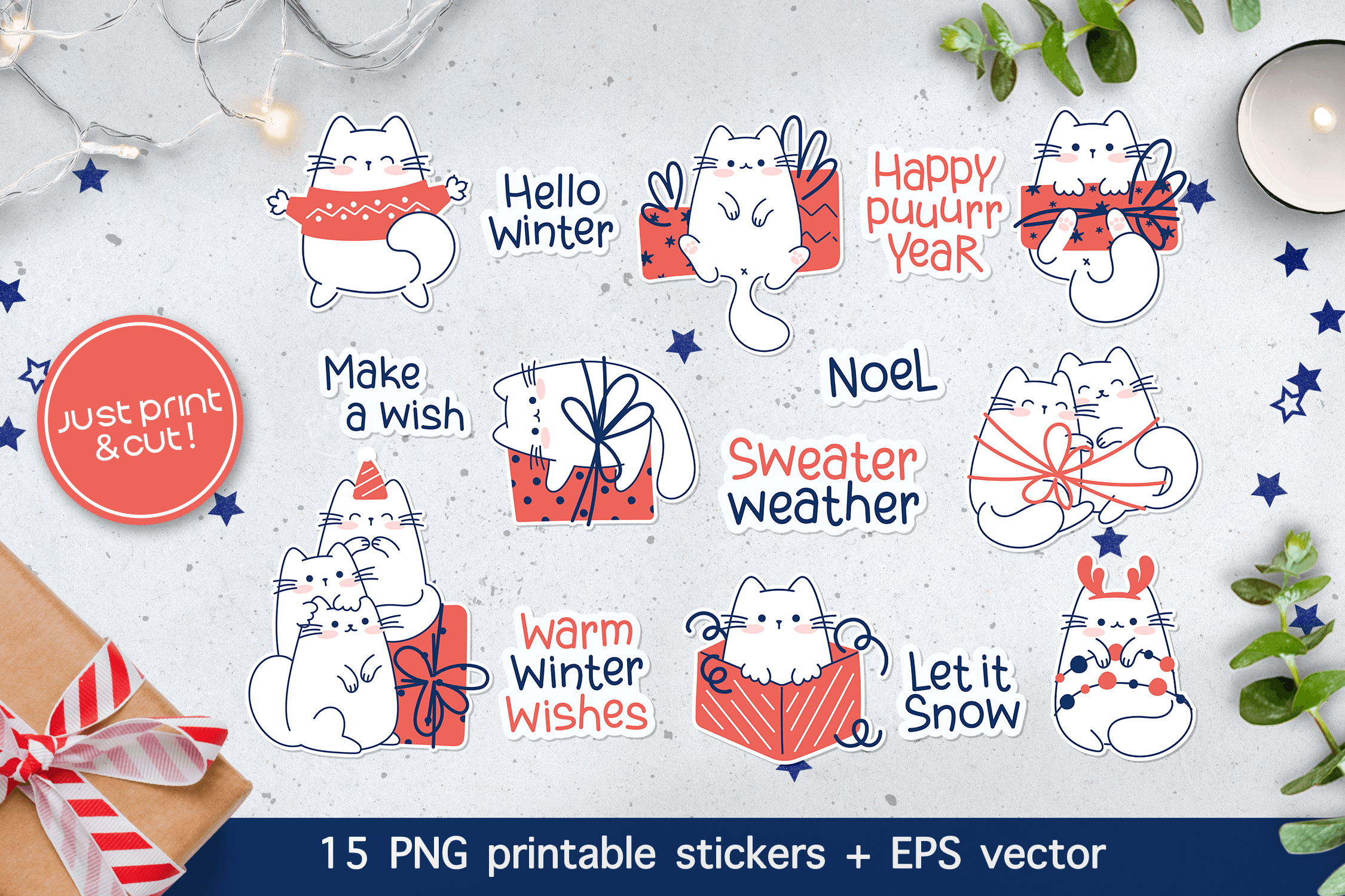 Printable Sticker Hd Transparent, Premium Winter Stickers Bundle Printable, Winter  Stickers, Winter Planner, Winter Sticker PNG Image For Free Download
