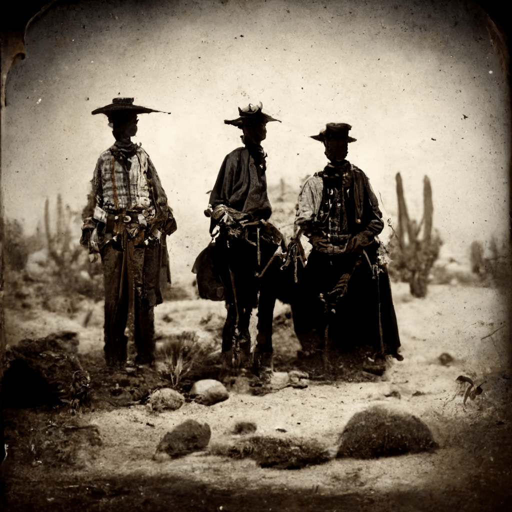 Wild West 1800s Photograph America Cowboys · Creative Fabrica