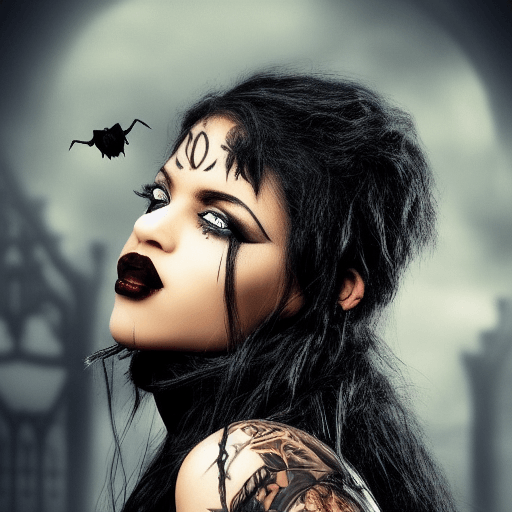 Beautiful Black Female Vampire Graphic · Creative Fabrica