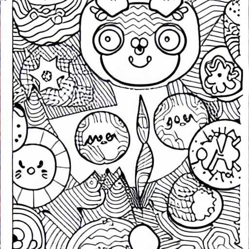 Desenho de Livro de texto kawaii para Colorir - Colorir.com
