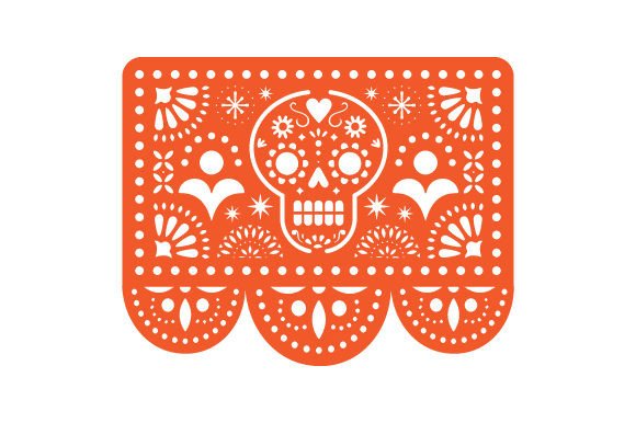 Papel Picado Day of the Dead - Dia De Los Muertos SVG Cut file by Creative  Fabrica Crafts · Creative Fabrica