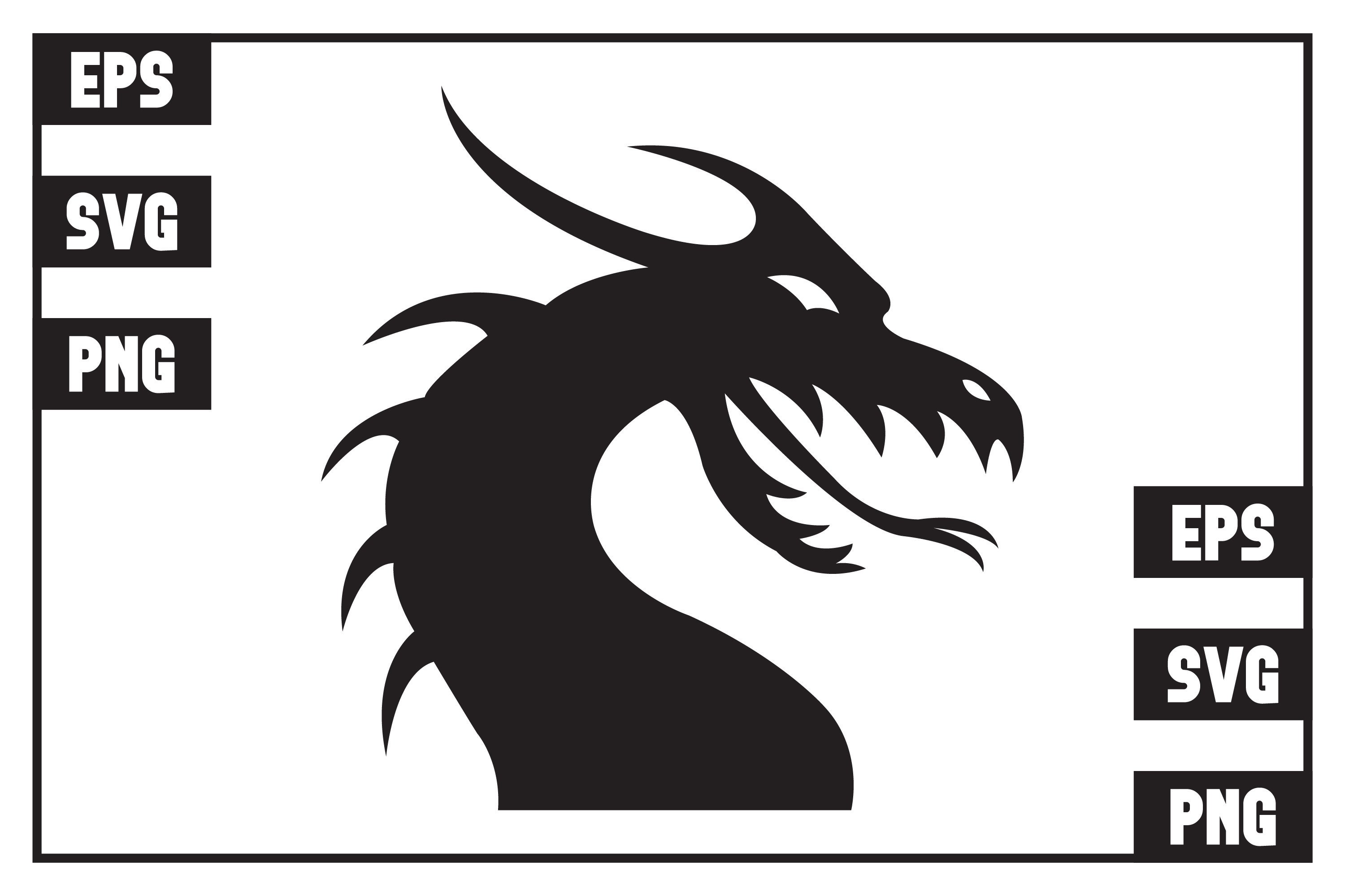 Dragon Silhouette Graphic by Creative Group · Creative Fabrica