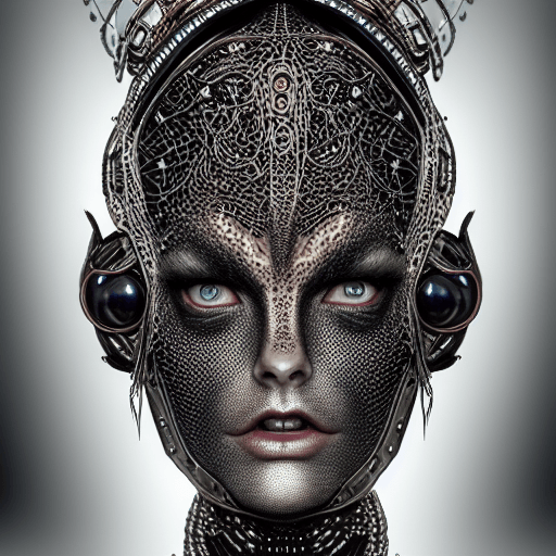 Borg Machine Woman Sorceress DnD HyperRealistic HyperDetailed ...