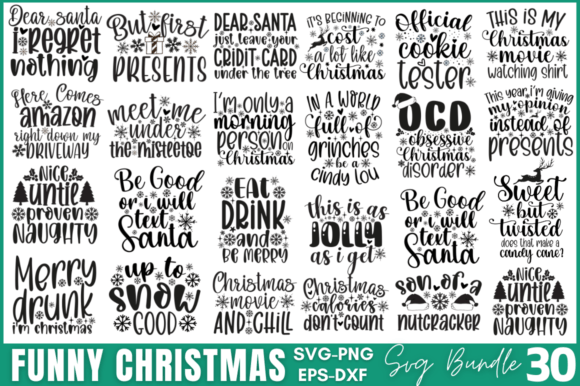 Funny Christmas Svg Bundle Graphic By Craftart · Creative Fabrica