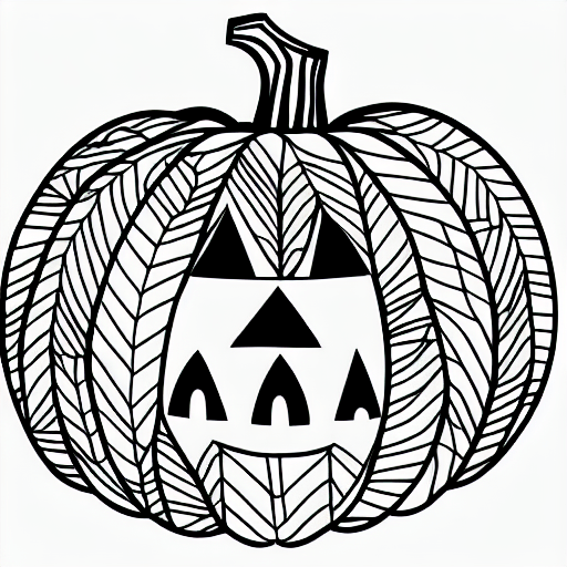 Desenho para colorir de Halloween · Creative Fabrica