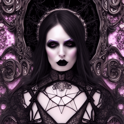 Gothic Lady Digital Art · Creative Fabrica