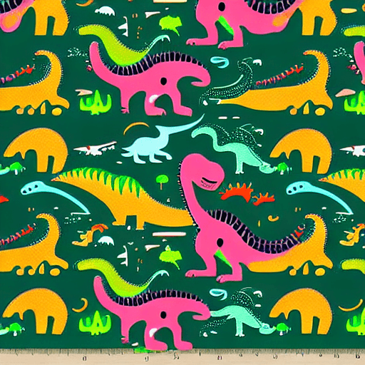 Dinosaur Alien Jungle Graphic · Creative Fabrica