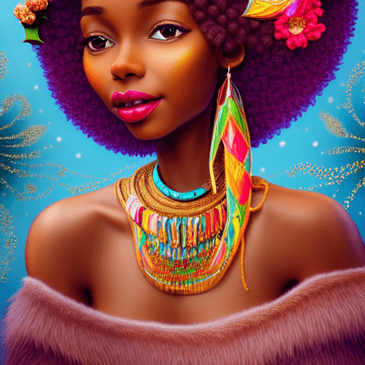 Nubian Princess Graphic · Creative Fabrica