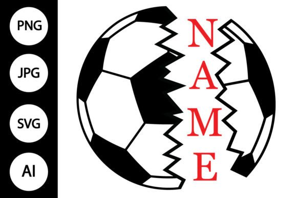 Name Soccer SVG Football SVG Graphic by MYDIGITALART13 · Creative Fabrica