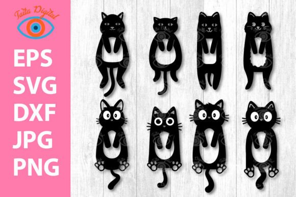 Cats with Flowers Bookmarks I Bookmarks Sublimation Bundle