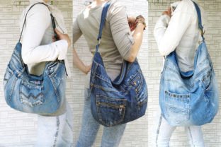 Large Hobo Bag Graphic by Make it in denim School · Creative Fabrica