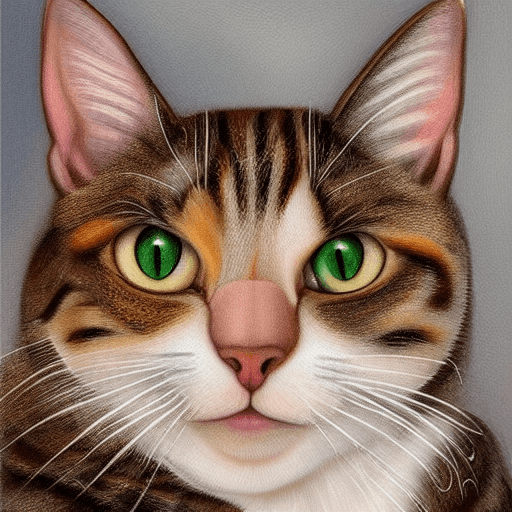Desenho de gato realista · Creative Fabrica