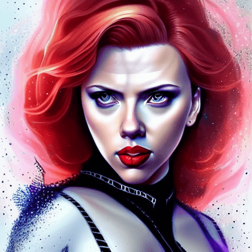 Scarlett Johansson As the Black Widow · Creative Fabrica