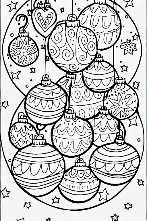 Christmas Coloring Page · Creative Fabrica